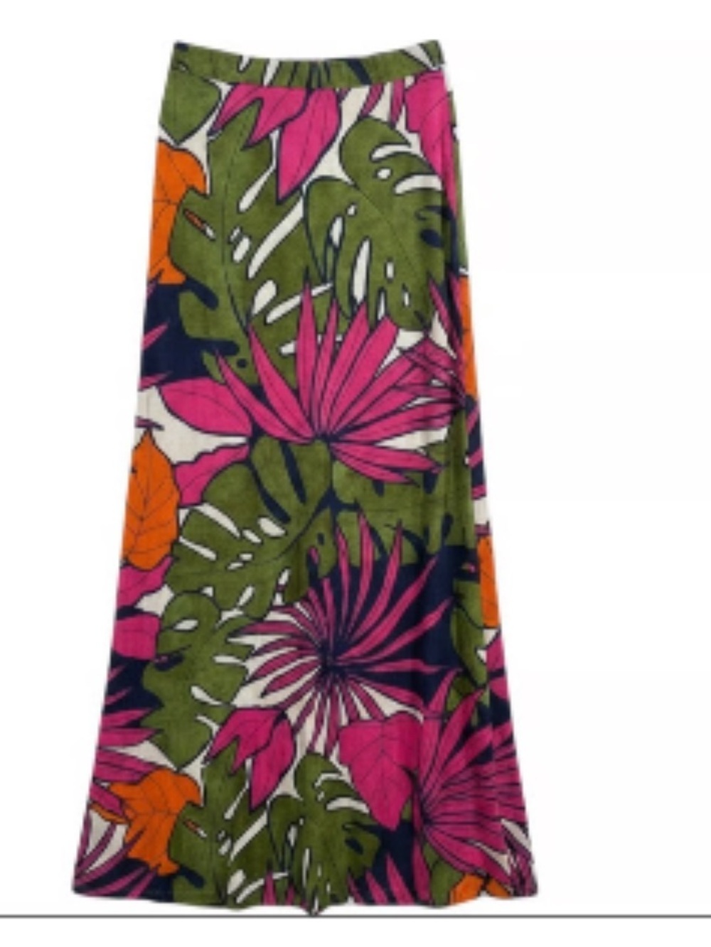 Tommy bahama tropical print linen blend maxi skirt xxs